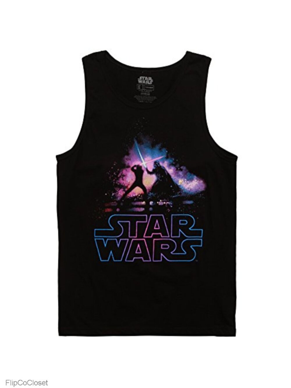 Star Wars Crossing Sabers Muscle Tank Top Mens Sleeveless Shirt